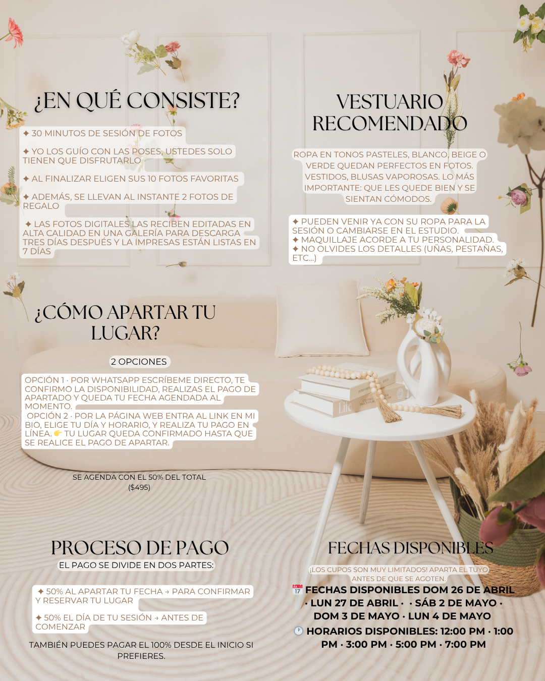 Más información sobre Mini Sesión de Día de las Madres
